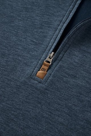 Travis Mathew Cloud men's sweater 1/4 zip, heather navy