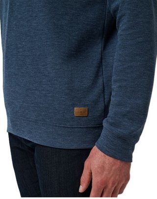 Travis Mathew Cloud men's sweater 1/4 zip, heather navy