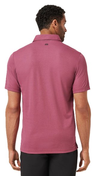 Travis Mathew Bungee Jump men's polo, damson