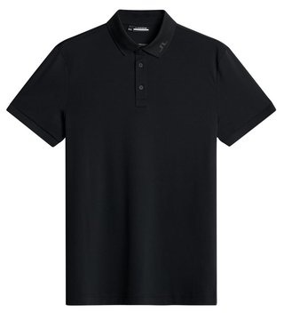 J.Lindeberg KV Print men's polo, black