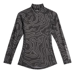 J.Lindeberg Ella Print Compression women's T-shirt, asphalt