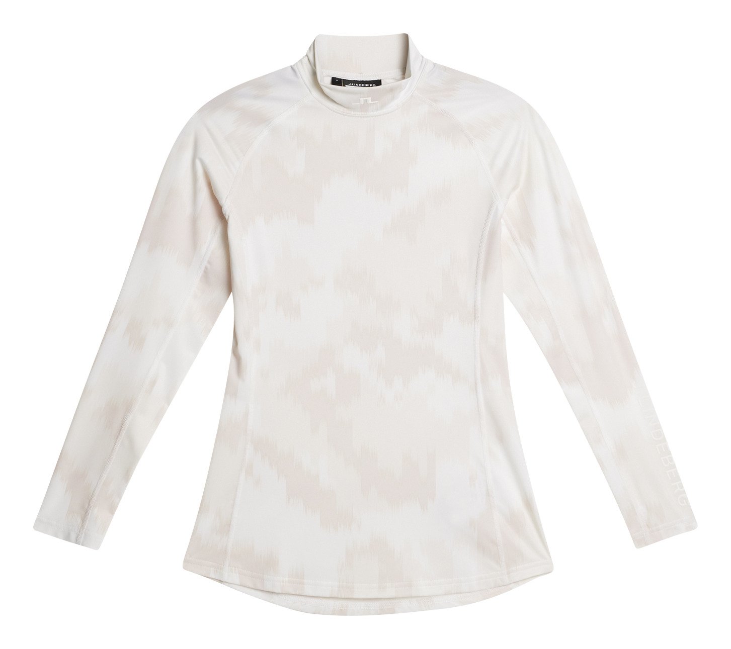 J.Lindeberg Ella Print Compression women's T-shirt, warp gray lilac