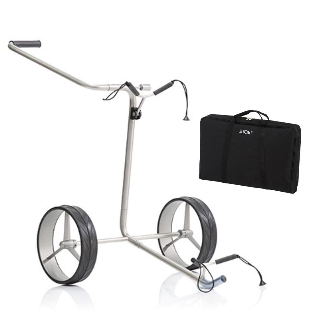 JuCad Titan 2-wheeled manual trolley + carry bag JTT, titanium