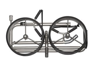 JuCad Titan 2-wheeled manual trolley + carry bag JTT, titanium