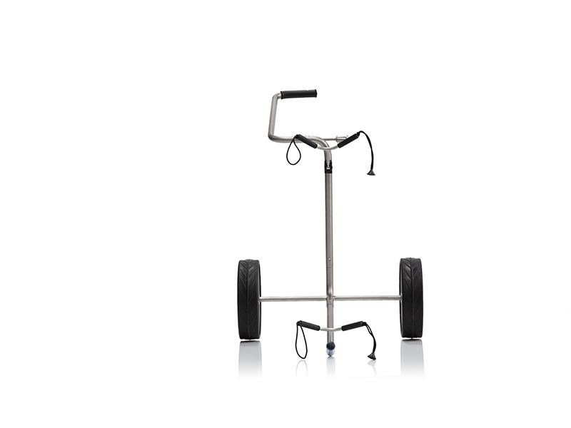 JuCad Titan 2-wheeled manual trolley + carry bag JTT, titanium