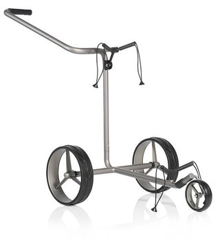 JuCad Edition S 3-wheeled manual trolley, aluminum alloy + carry bag JTT, silver