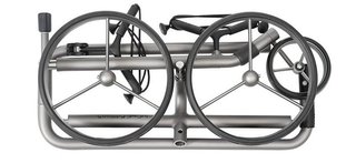 JuCad Edition S 3-wheeled manual trolley, aluminum alloy + carry bag JTT, silver