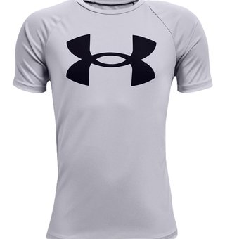 Under Armour Tech Big Logo junior shirt, grey
