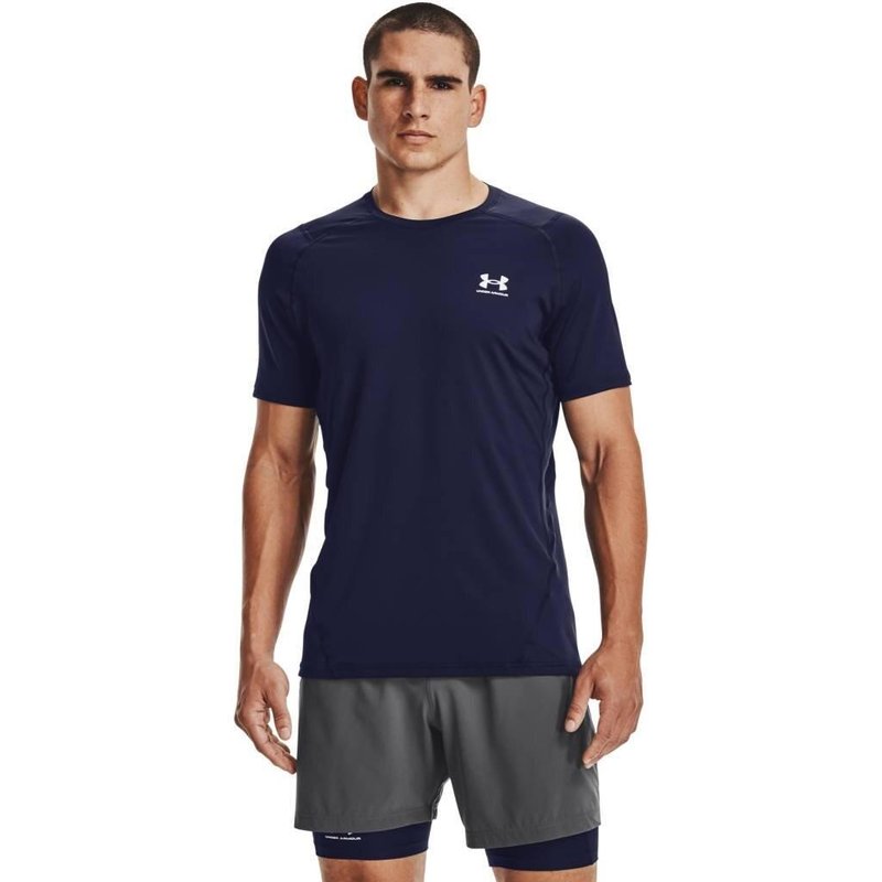 Under Armour HG Fitted SS men's t-shirt, midnight navy