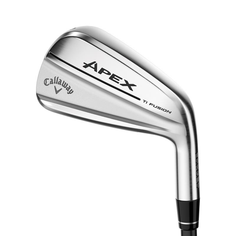 Callaway Apex Ti Fusion Plated men's irons, graphite