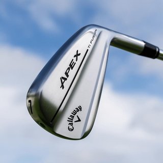 Callaway Apex Ti Fusion Plated men's irons, graphite