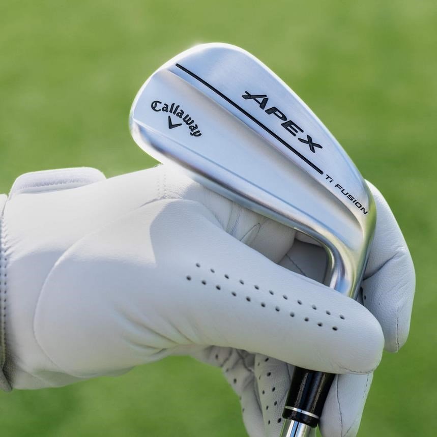 Callaway Apex Ti Fusion Plated men's irons, graphite