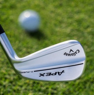 Callaway Apex Ti Fusion Plated men's irons, graphite