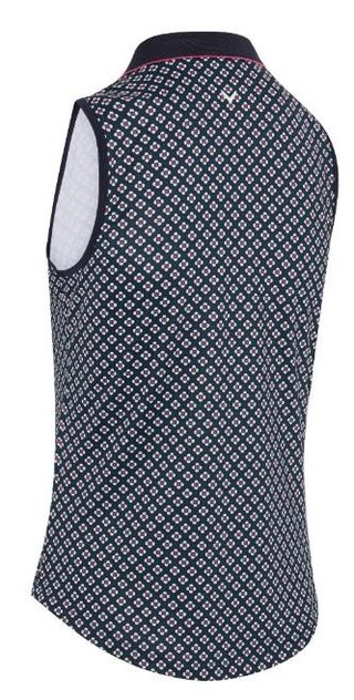 Callaway Mini Geo Floral Sleeveless women's top, peacoat