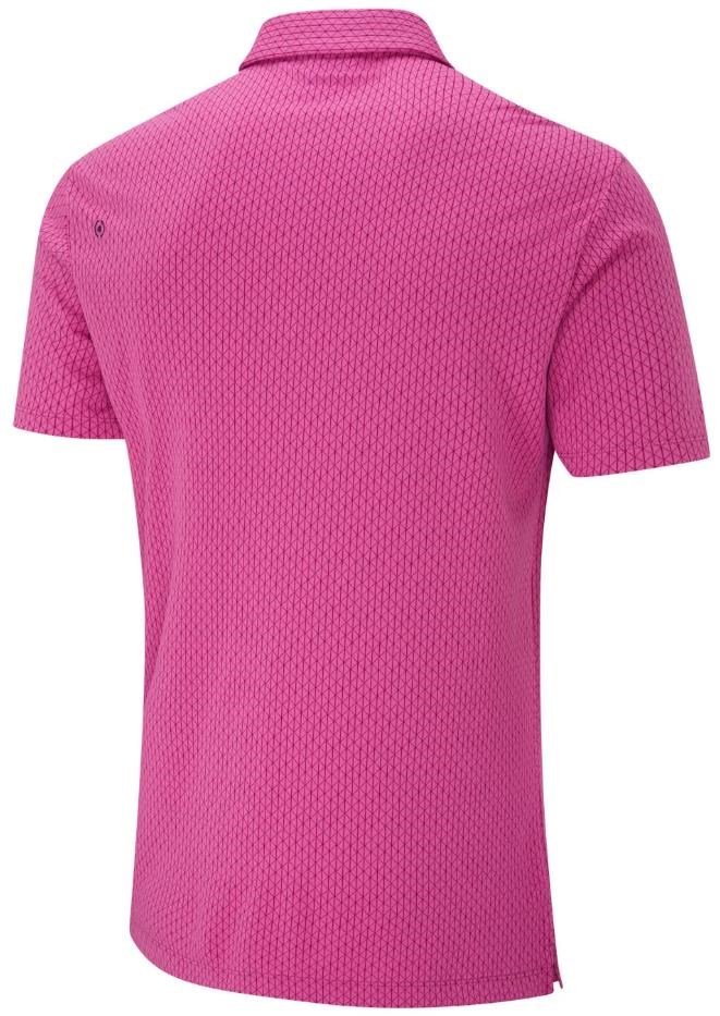 PING Hershel mens polo, ultra pink multi