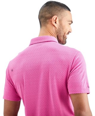 PING Hershel mens polo, ultra pink multi