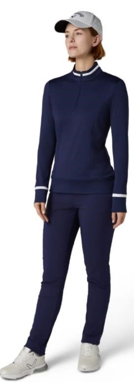 Callaway Thermal Long Sleeve Colourblock women's top, peacoat
