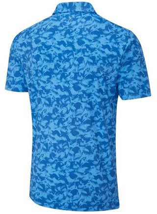 PING Julian men's polo, tidal blue multi