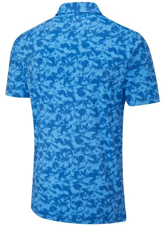 PING Julian men's polo, tidal blue multi