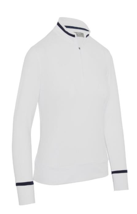 Callaway Thermal Long Sleeve Colourblock women's top, brilliant white