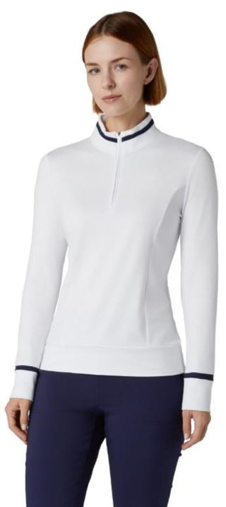 Callaway Thermal Long Sleeve Colourblock women's top, brilliant white