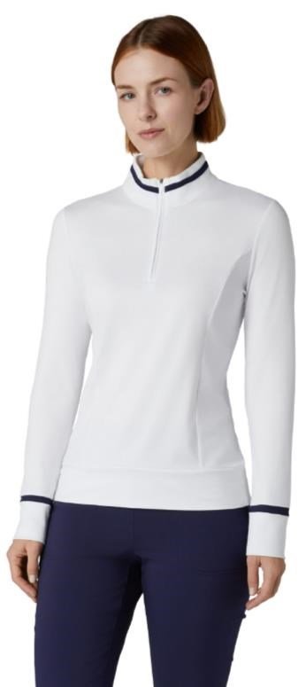 Callaway Thermal Long Sleeve Colourblock women's top, brilliant white