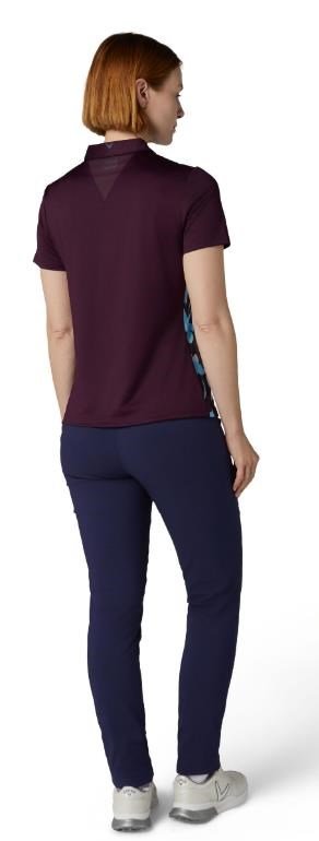 Callaway Stemmed Floral women's polo, potent purple