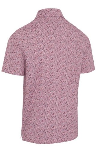 Callaway Novelty Confetti Print men's polo, mesa rose