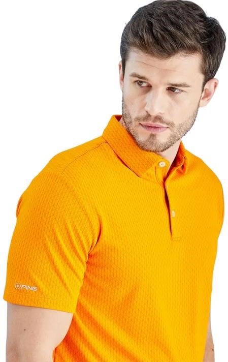 PING Hershel men's polo, sunburst multi