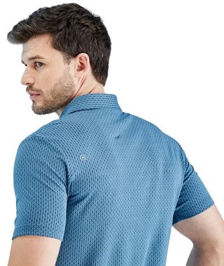 PING Hershel mens polo, blue fusion multi