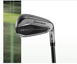 TaylorMade Qi Gunmetal Edition men's irons, steel