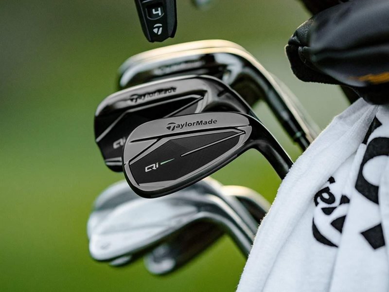 TaylorMade Qi Gunmetal Edition men's irons, steel