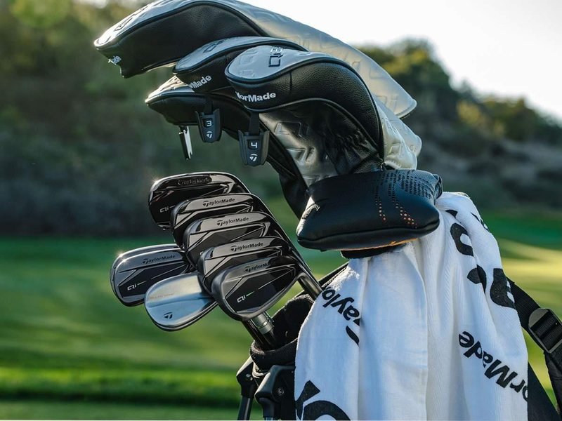 TaylorMade Qi Gunmetal Edition men's irons, steel