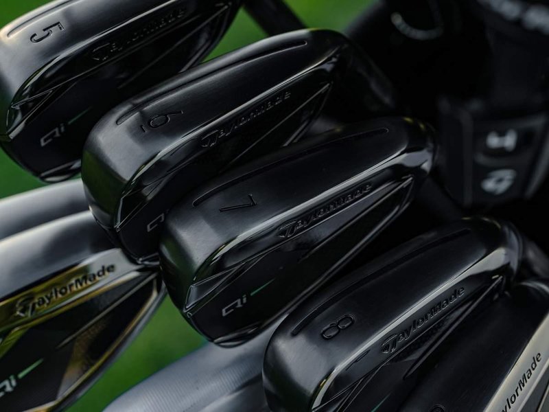 TaylorMade Qi Gunmetal Edition men's irons, steel