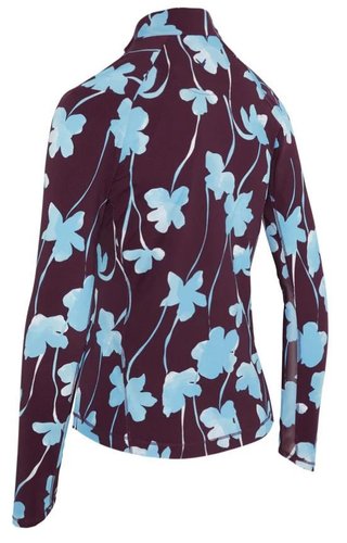 Callaway Stemmed Floral Sun Protection women's top, potent purple