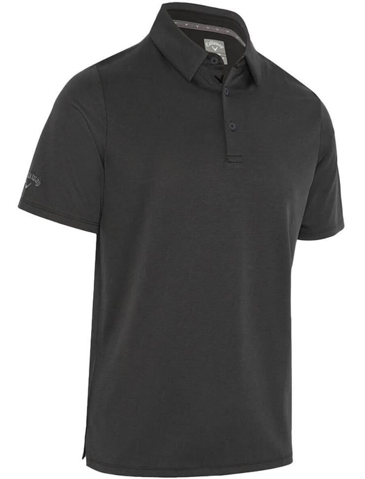 Callaway Chev Twill Jacquard men's polo, caviar