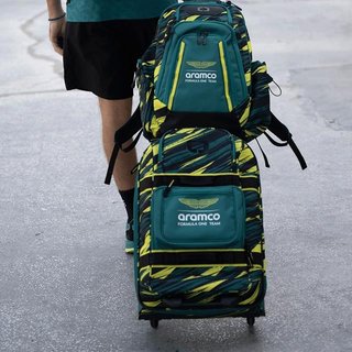 Ogio Alpha Layover Aston Martin F1 Team 40-44L bag, green