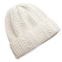 Under Armour Halftime Cable Knit ladies beanie, stone/khaki base