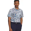 Under Armour Drive Chill Printed men's polo, blue calm/midnight navy
