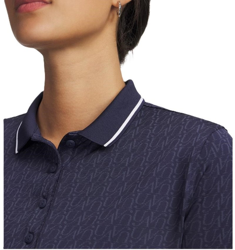 Under Armour Playoff Jacquard women's polo, midnight navy