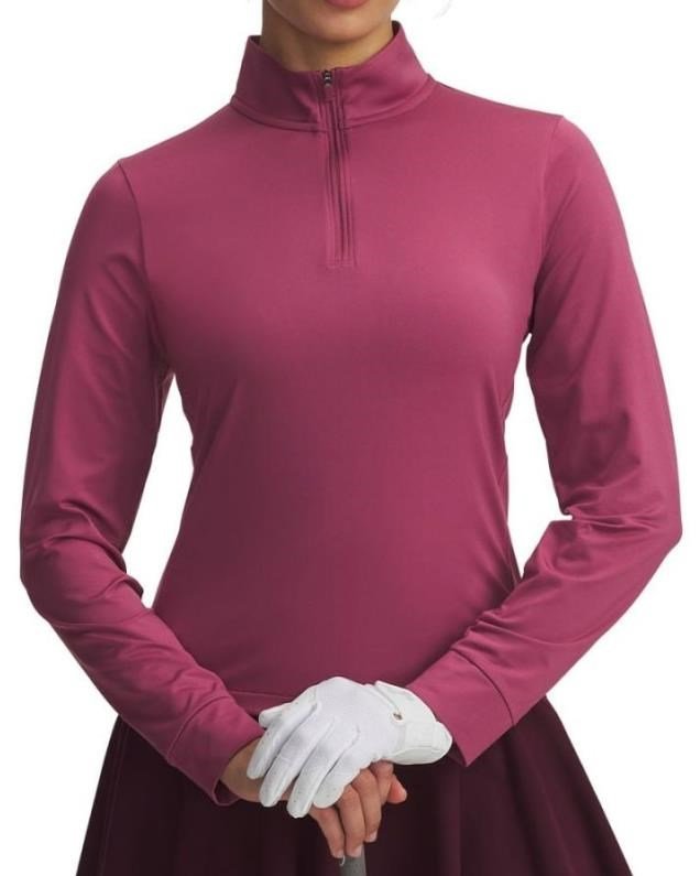 Under Armour Drive 1/4 Zip women's sweatshirt, dark fuchsia