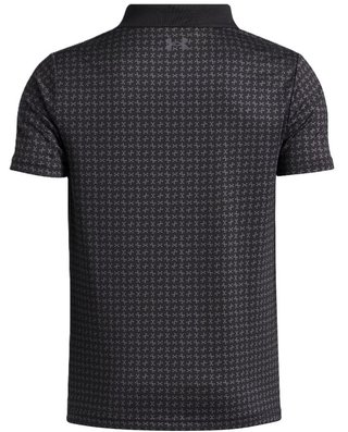 Under Armour Matchplay Printed junior polo, black/castlerock