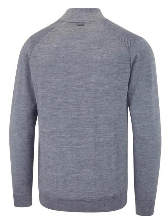 PING Murphy Lined full zip men's sweater, french grey marl