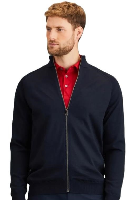 PING Murphy Lined full zip men's sweater, navy