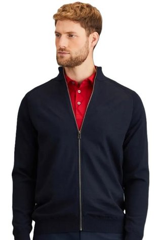 PING Murphy Lined full zip men's sweater, navy
