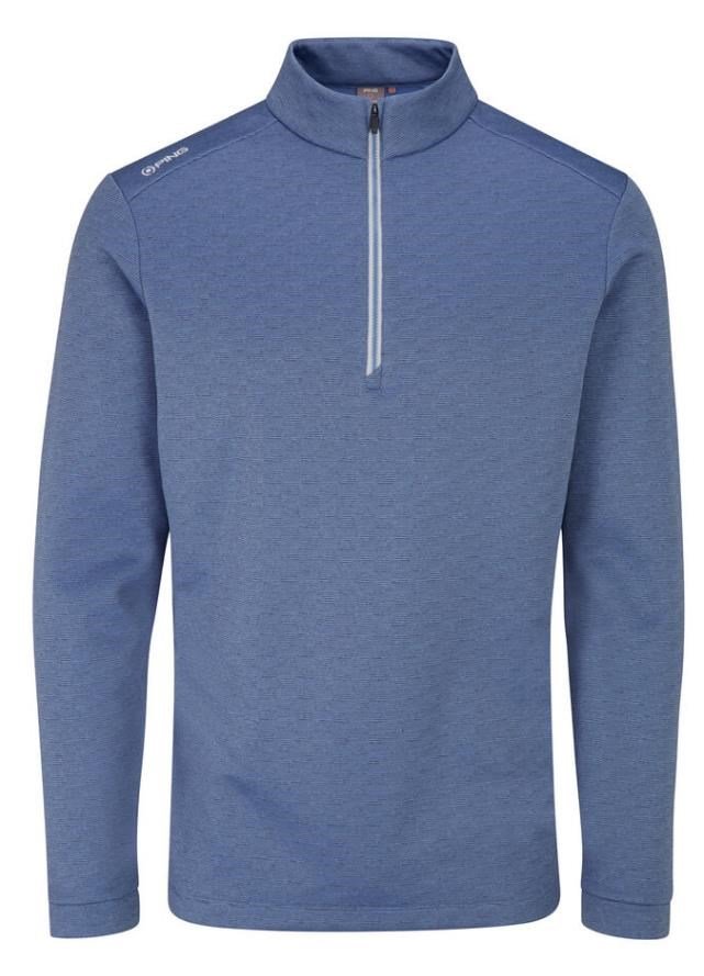 PING Bexton Half Zip Fleece men's sweatshirt, airforce multi