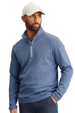PING Bexton Half Zip Fleece men's sweatshirt, airforce multi