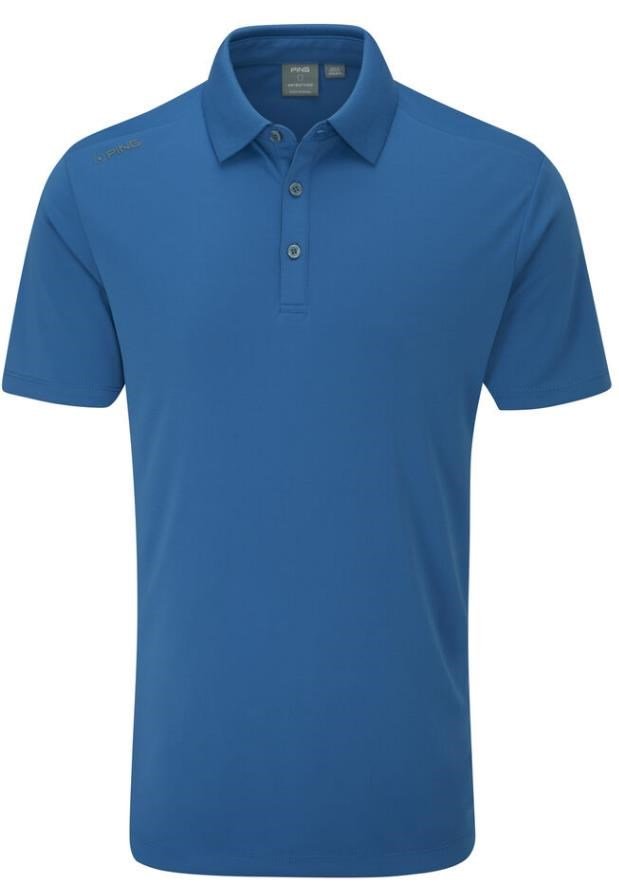 PING Lindum men's polo, tidal blue