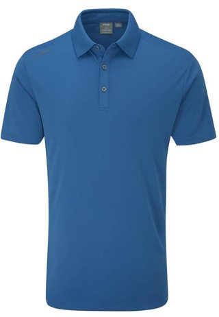 PING Lindum men's polo, tidal blue