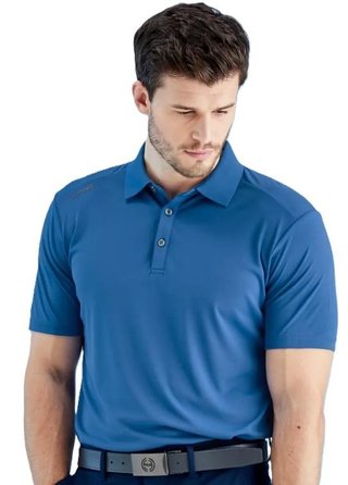 PING Lindum men's polo, tidal blue